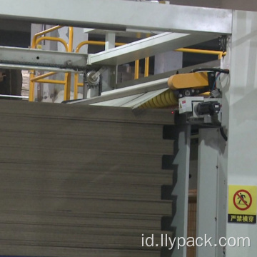 Stacker lini produksi papan kertas bergelombang